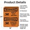 Signmission Swim At Your Own Risk With Symbol Bilingual, 18 in W x Rectangle, Aluminum OS-2PACK-WS-A-1824-L-12844 - alternate 5
